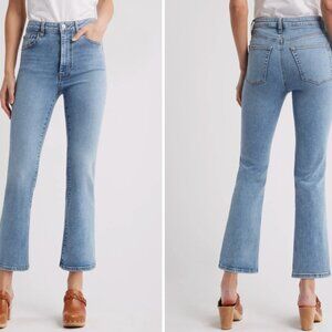 FRAME The Reboot High-Rise Crop Flare Jeans